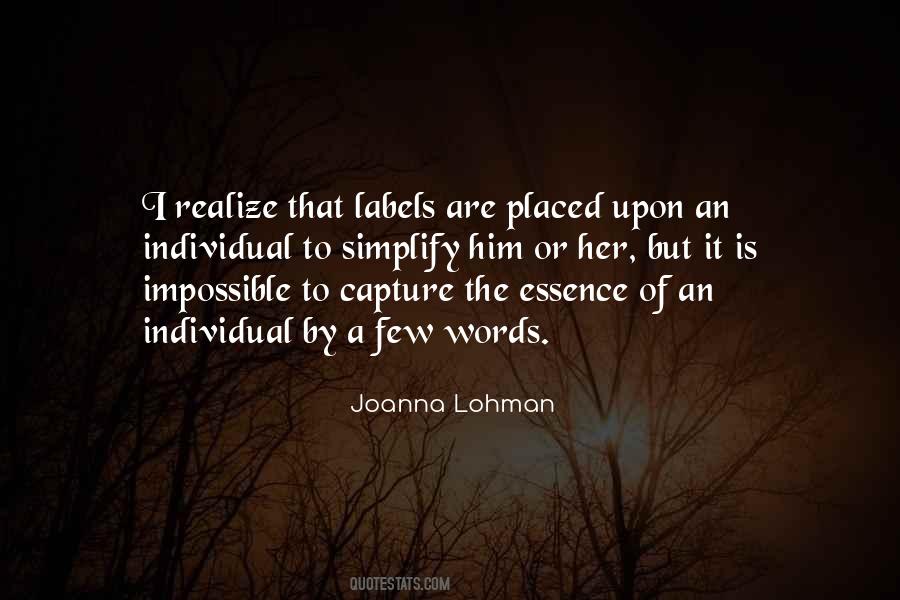 Joanna Lohman Quotes #1408998