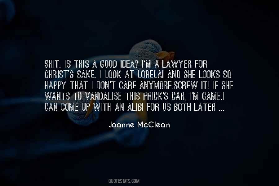 Joanne McClean Quotes #1586318