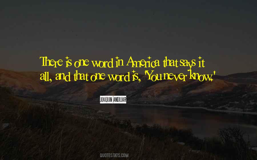 Joaquin Andujar Quotes #1569388