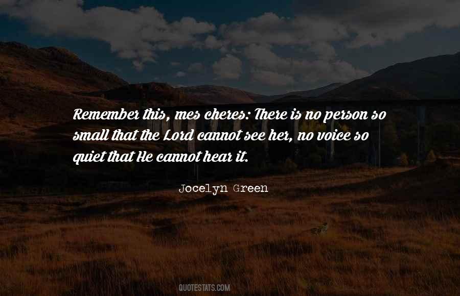 Jocelyn Green Quotes #1871373