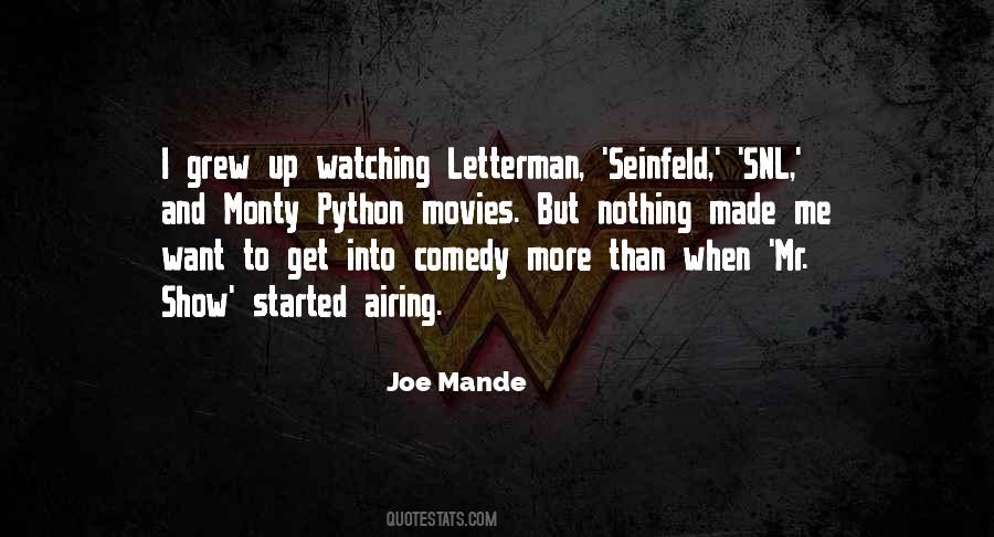 Joe Mande Quotes #785914