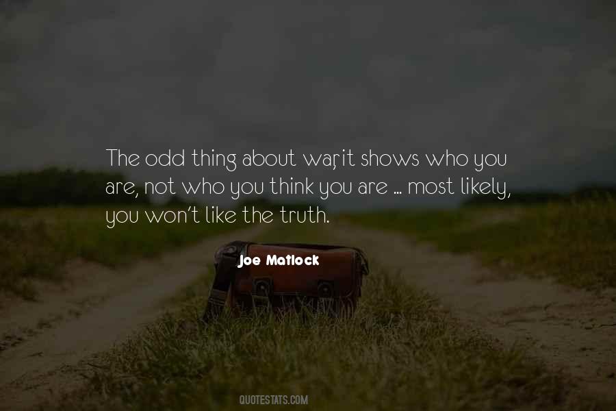 Joe Matlock Quotes #549023