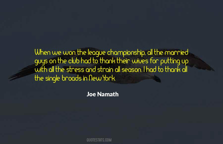 Joe Namath Quotes #87880