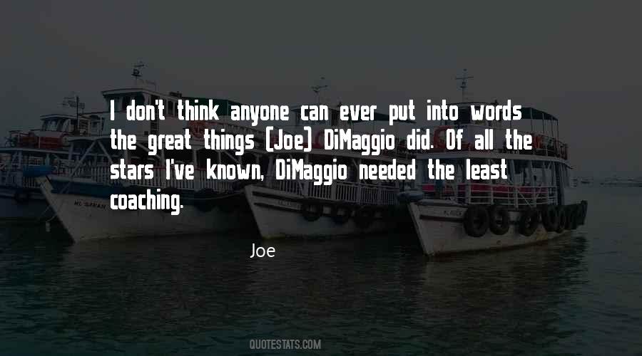 Joe Quotes #883377