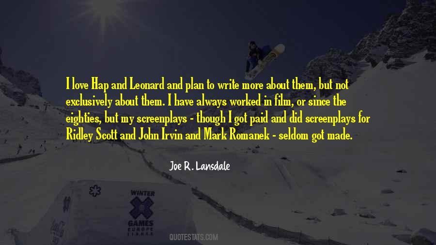 Joe R. Lansdale Quotes #1382487