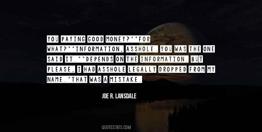 Joe R. Lansdale Quotes #202680