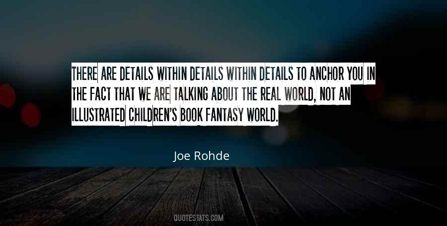 Joe Rohde Quotes #1850986