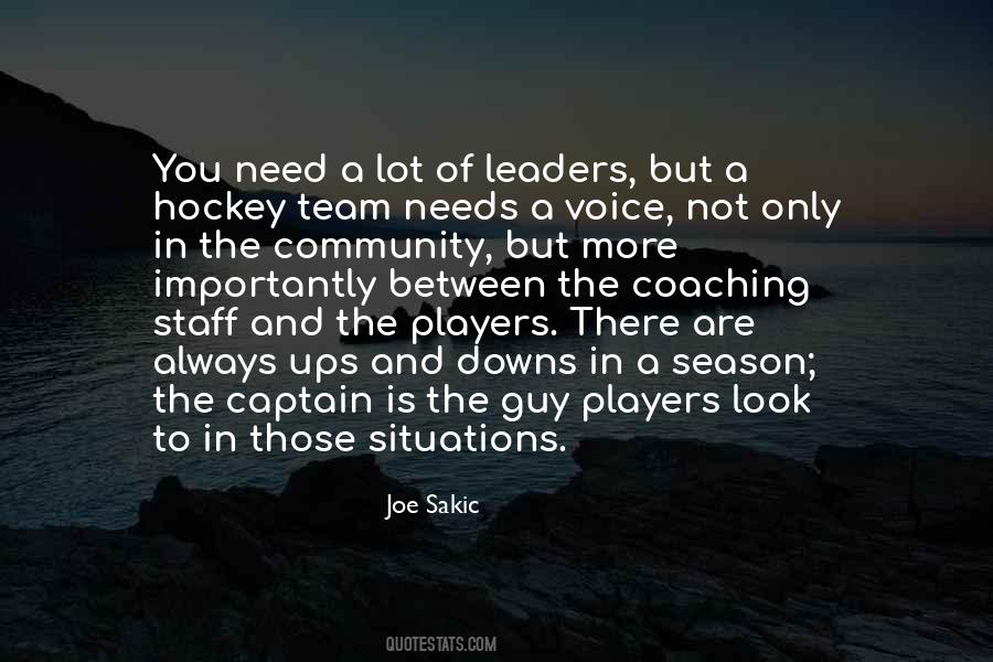 Joe Sakic Quotes #1216676