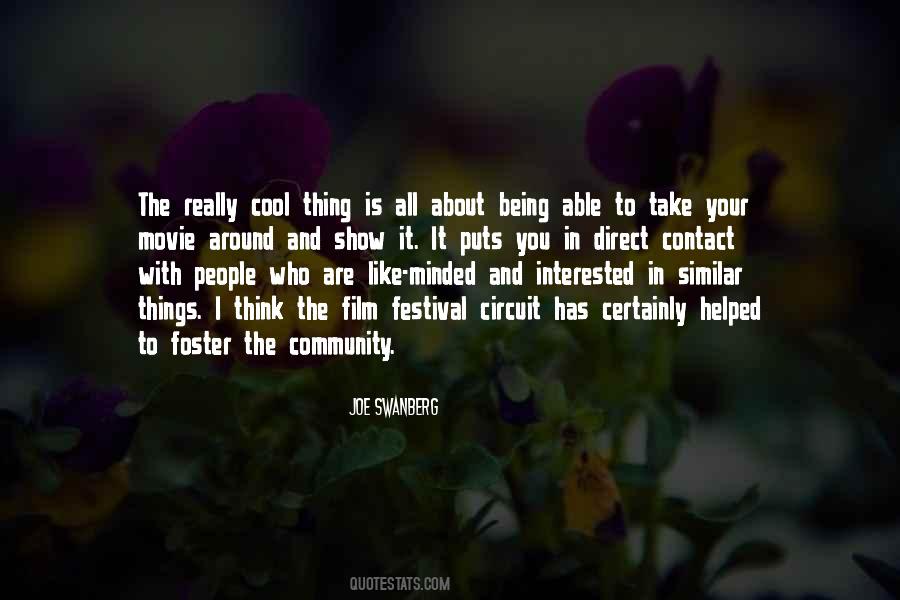 Joe Swanberg Quotes #749339