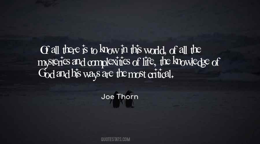 Joe Thorn Quotes #907624