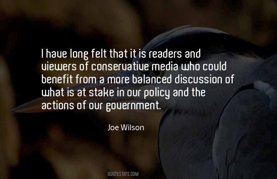 Joe Wilson Quotes #1773888