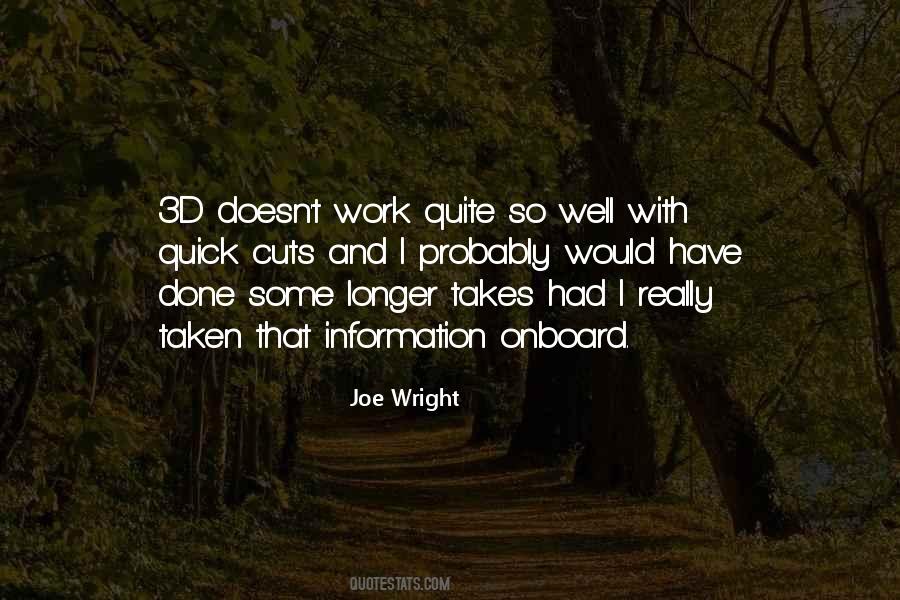 Joe Wright Quotes #444293