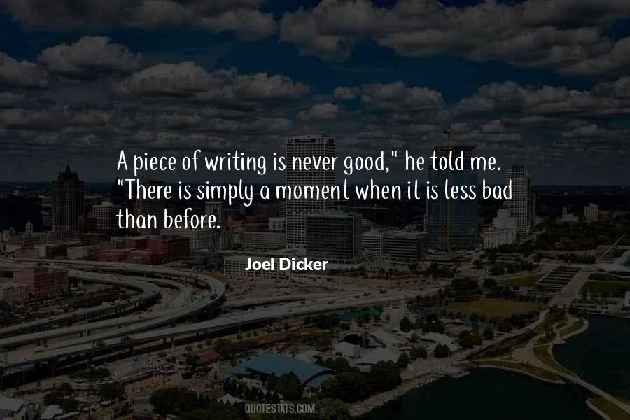 Joel Dicker Quotes #327879