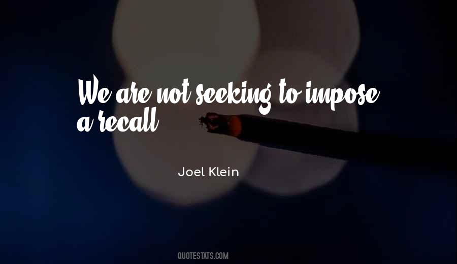 Joel Klein Quotes #1304577