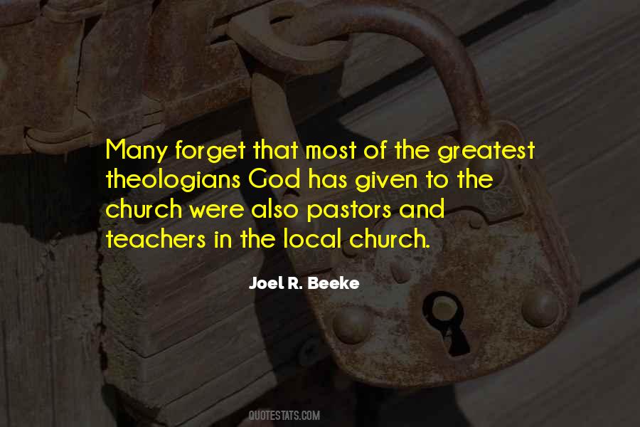 Joel R. Beeke Quotes #1178408