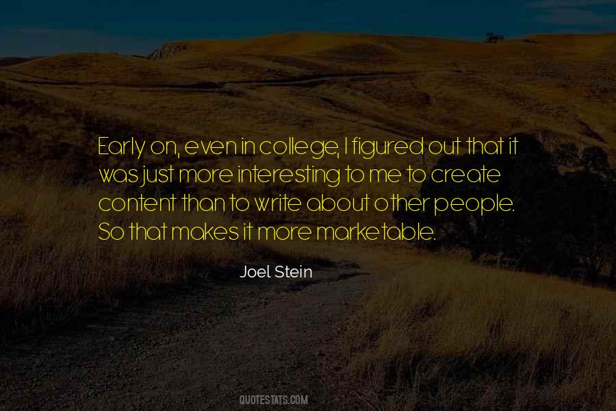 Joel Stein Quotes #1558329