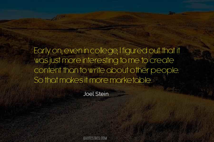 Joel Stein Quotes #1558329