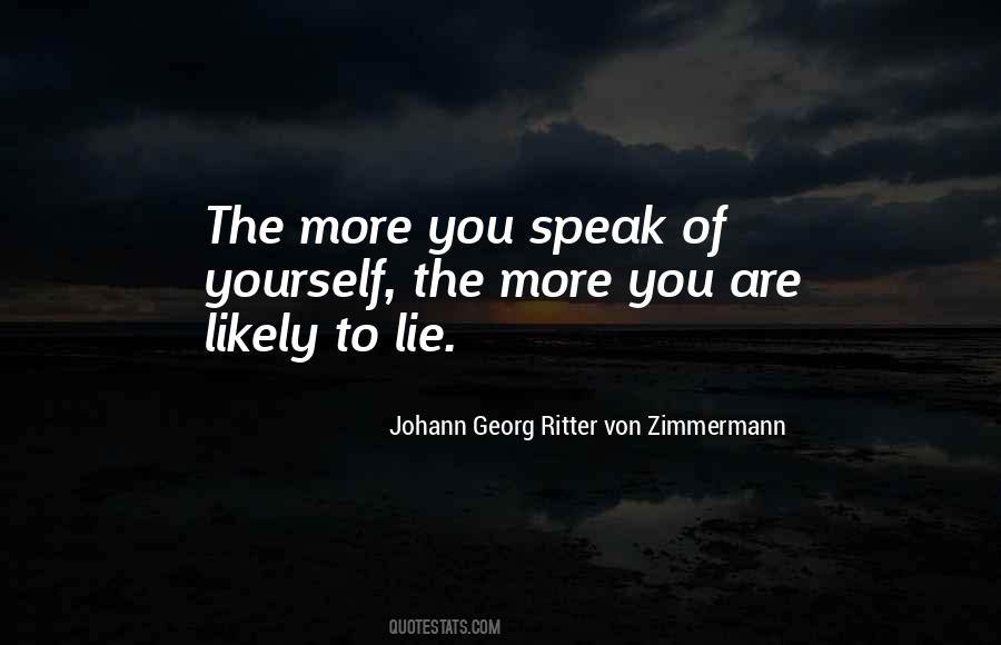 Johann Georg Ritter Von Zimmermann Quotes #1515193