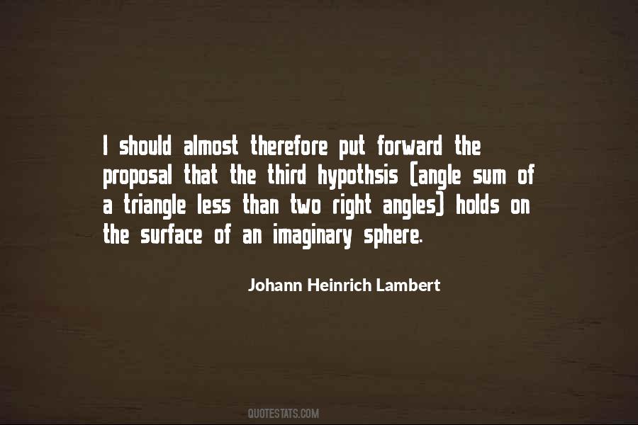 Johann Heinrich Lambert Quotes #1128005