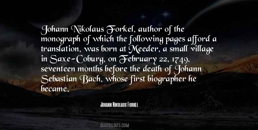 Johann Nikolaus Forkel Quotes #385556 Johann Nikolaus Forkel Quotes #385556