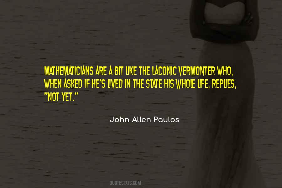 John Allen Paulos Quotes #880693