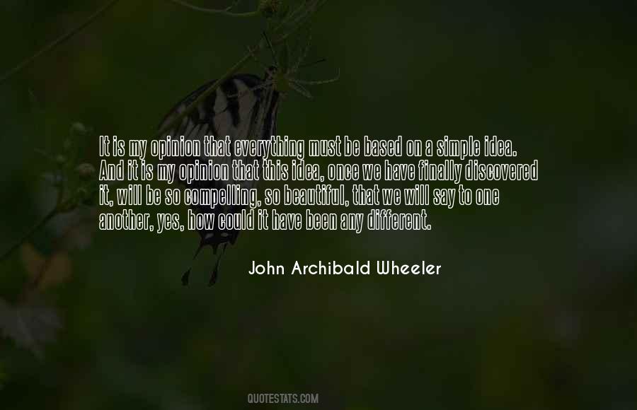 John Archibald Wheeler Quotes #1138049