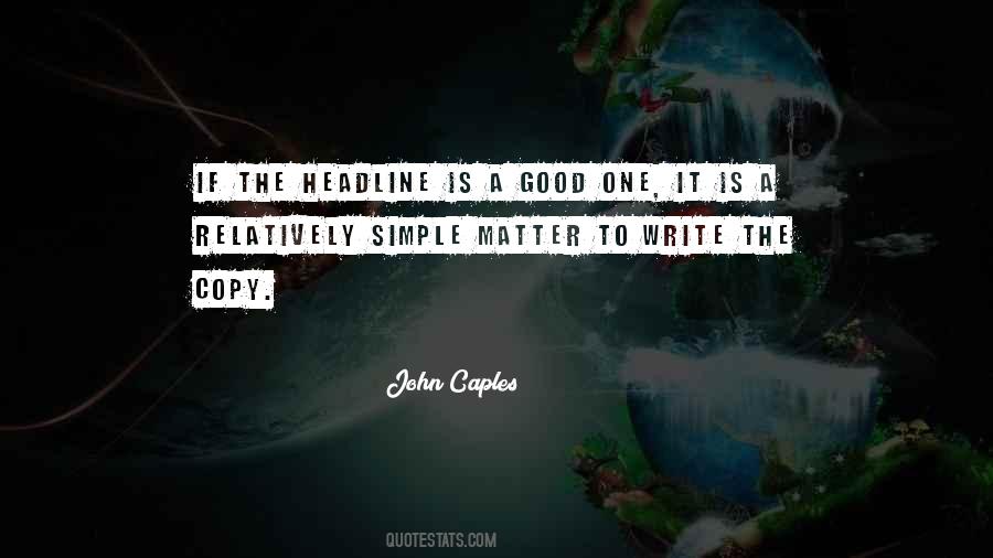 John Caples Quotes #1422151