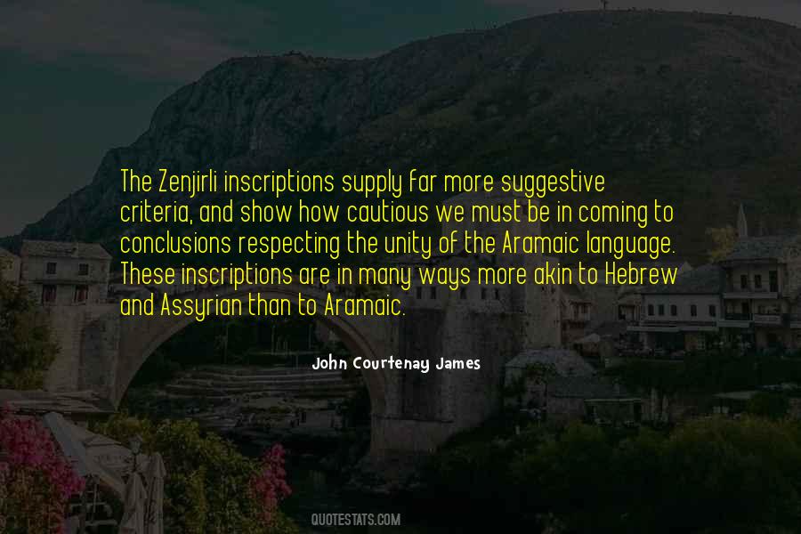 John Courtenay James Quotes #1038086