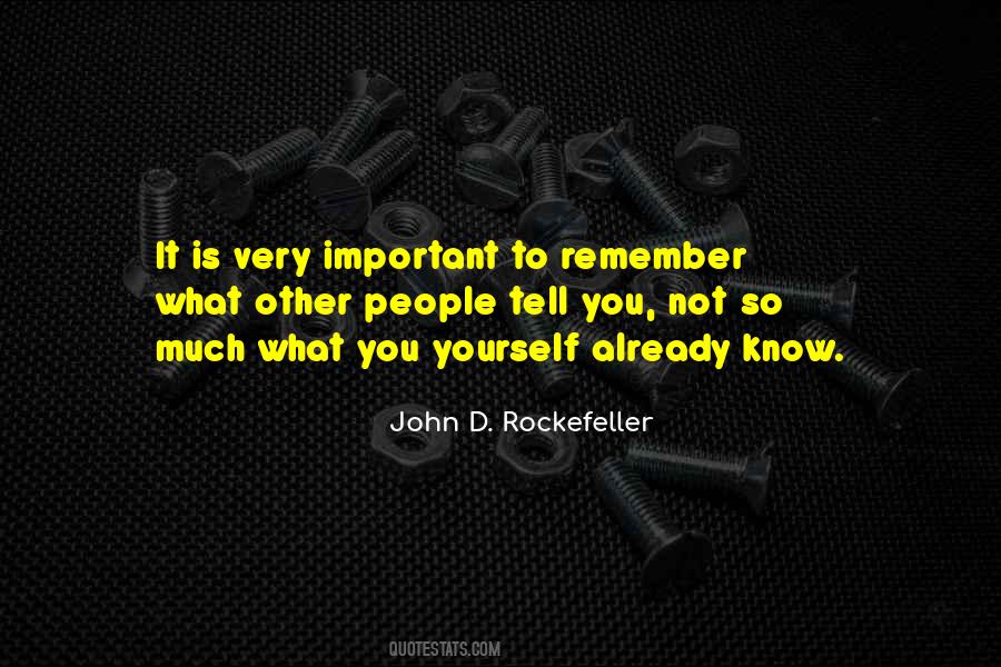 John D. Rockefeller Quotes #807956