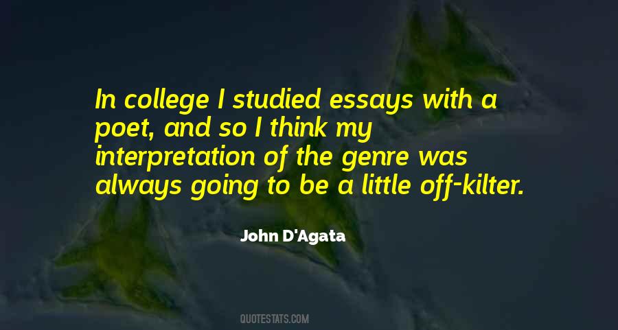 John D'Agata Quotes #1851062