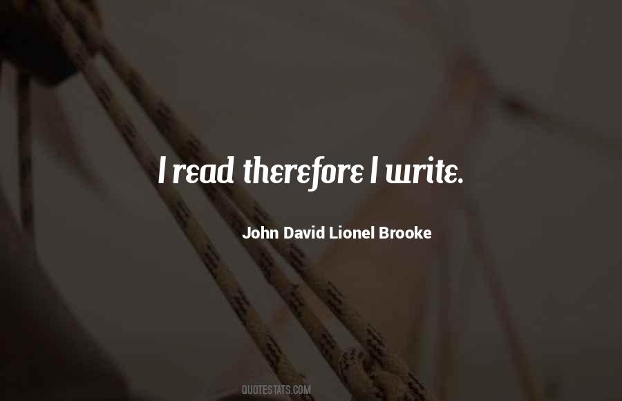 John David Lionel Brooke Quotes #433346