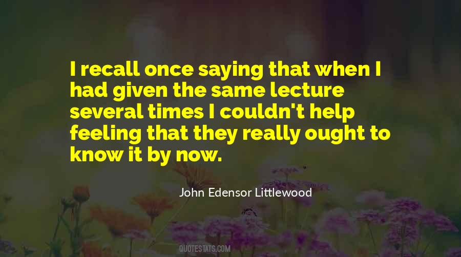 John Edensor Littlewood Quotes #694044