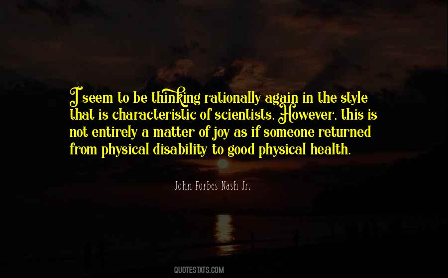 John Forbes Nash Jr. Quotes #1089899
