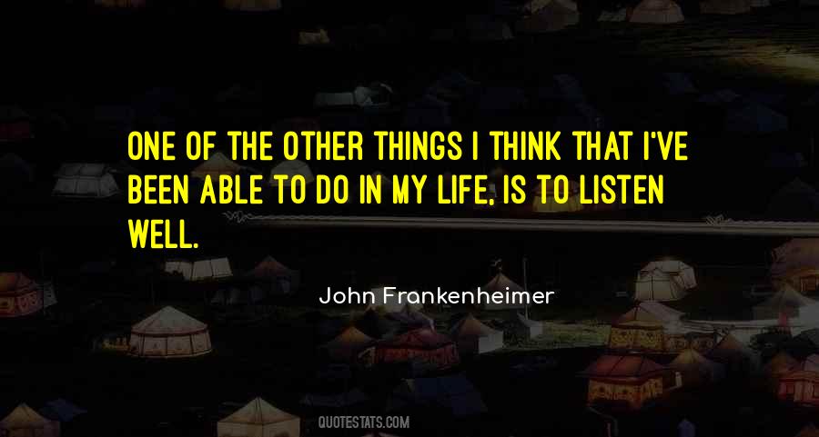John Frankenheimer Quotes #729110