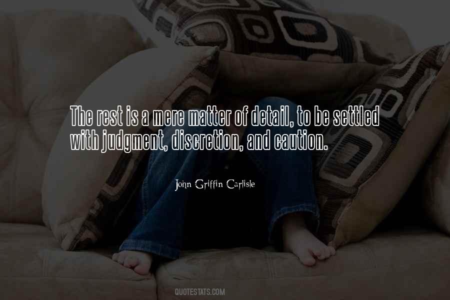 John Griffin Carlisle Quotes #1837769