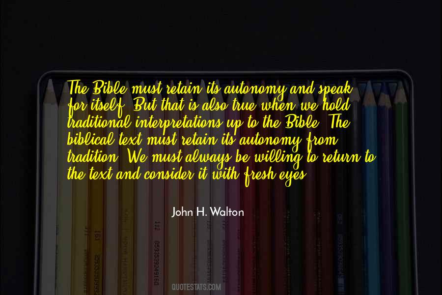 John H. Walton Quotes #1013028