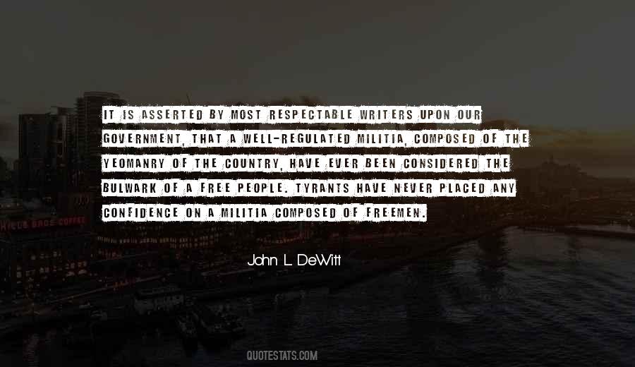 John L. DeWitt Quotes #854253