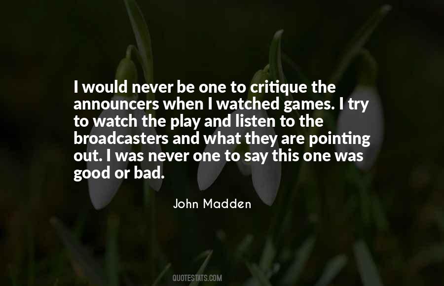 John Madden Quotes #1799385