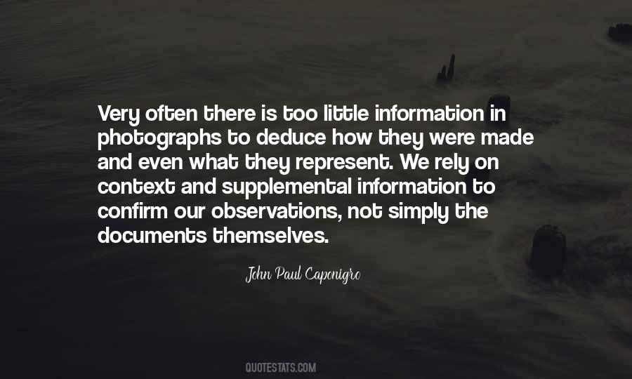 John Paul Caponigro Quotes #1410837