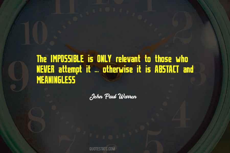John Paul Warren Quotes #1131811