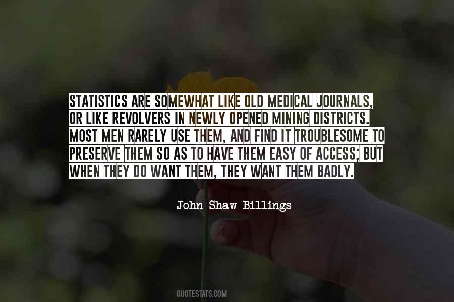 John Shaw Billings Quotes #1571175