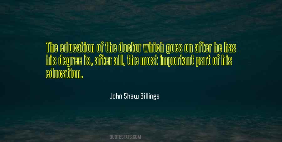 John Shaw Billings Quotes #210548