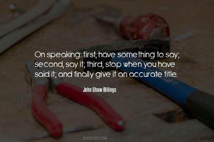 John Shaw Billings Quotes #380077