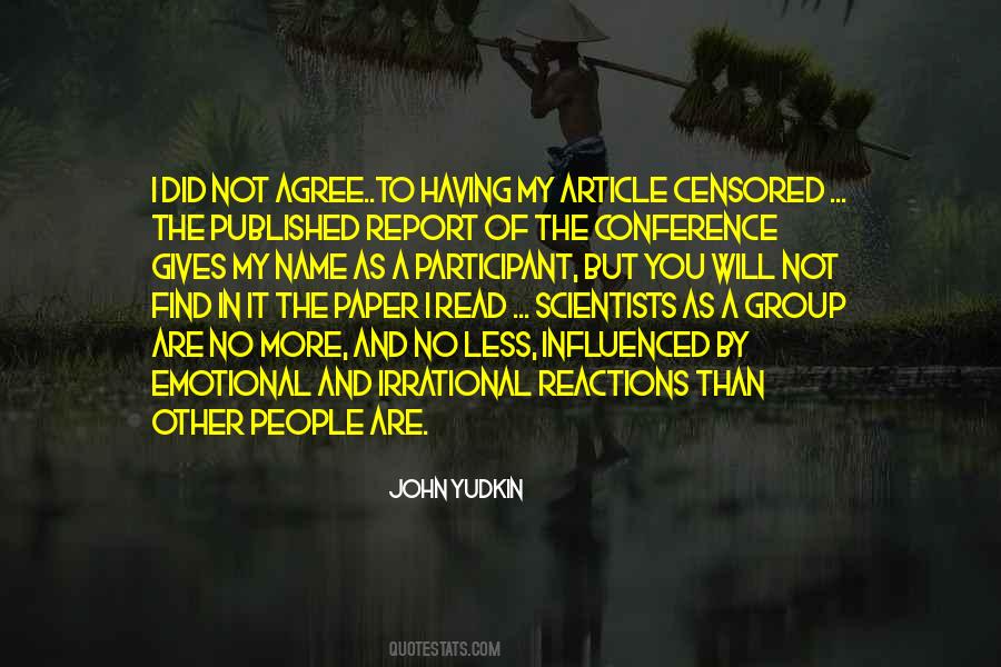 John Yudkin Quotes #1049502