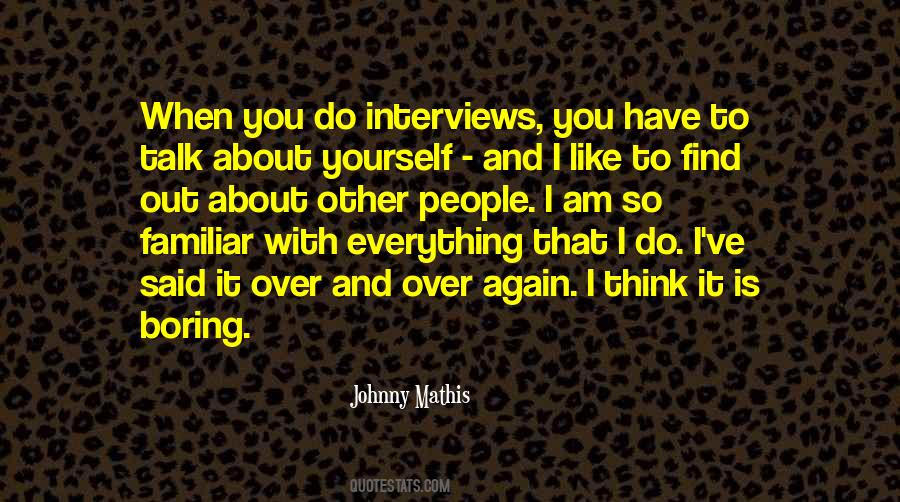 Johnny Mathis Quotes #380692
