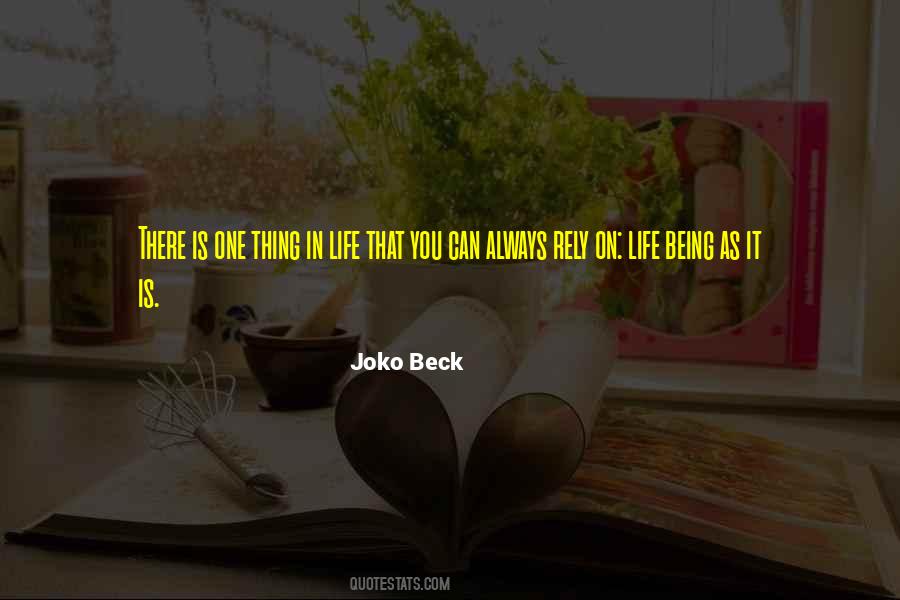 Joko Beck Quotes #995007