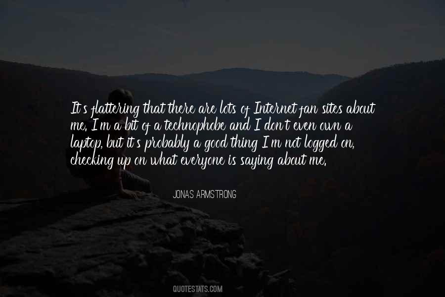 Jonas Armstrong Quotes #604354