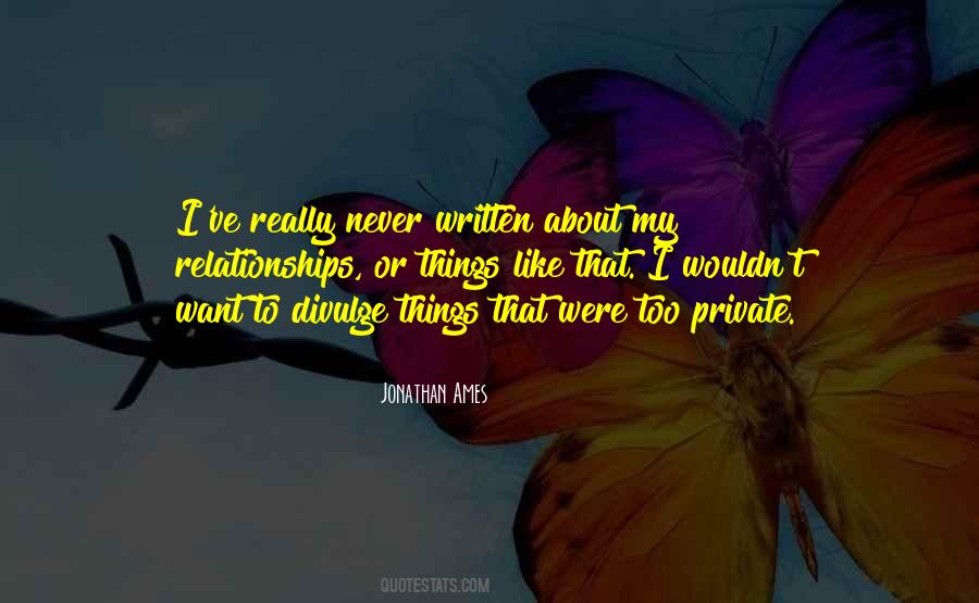 Jonathan Ames Quotes #1257801