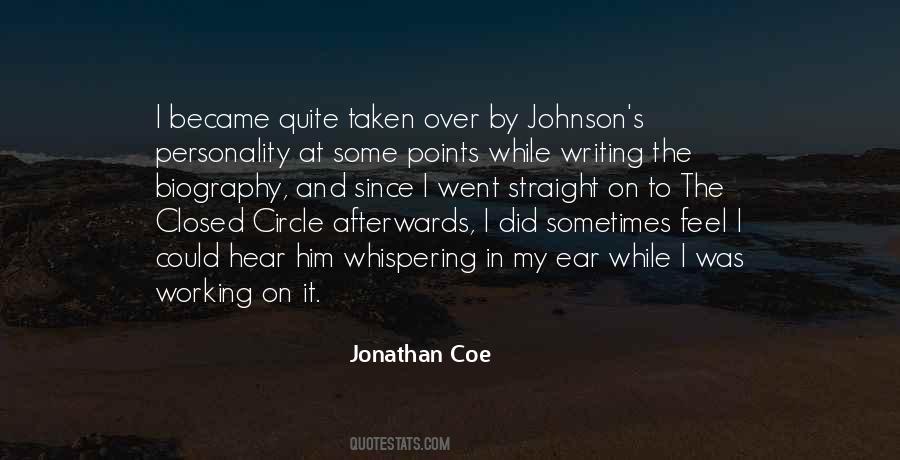 Jonathan Coe Quotes #152344