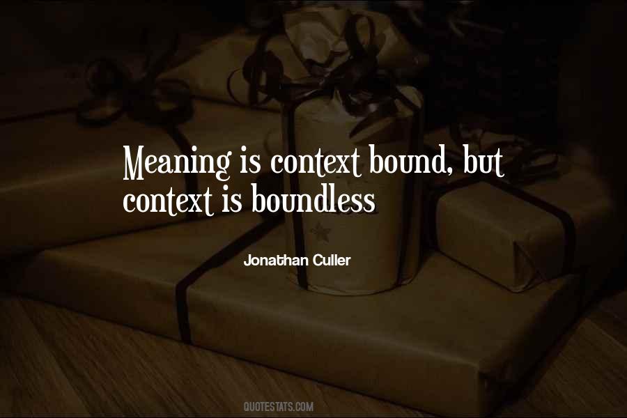 Jonathan Culler Quotes #345401